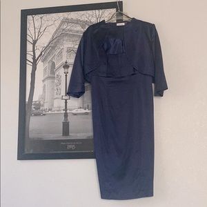 Navy Blue silky dress